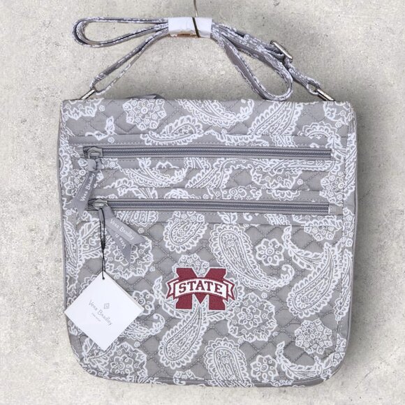 Vera Bradley Collegiate Crossbody - Mississippi State University - Gray - NWT - Picture 1 of 7